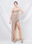 In Stock:Ship in 48 Hours Sexy Gold Sequins Straps Beading Party Dress