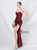In Stock:Ship in 48 Hours Fairy Tale Burgundy Sequins Straps Beading Party Dress