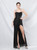 In Stock:Ship in 48 Hours Hot Sale Black Sequins Straps Beading Party Dress
