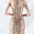 In Stock:Ship in 48 Hours Noble Gold One Shoulder Sequins Beading Party Dress