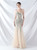 In Stock:Ship in 48 Hours Apricot Silver One Shoulder Sequins Beading Party Dress