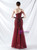 In Stock:Ship in 48 Hours High quality Burgundy One Shoulder Sequins Beading Party Dress