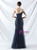 In Stock:Ship in 48 Hours Best Navy Blue One Shoulder Sequins Beading Party Dress