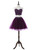 Sweetheart Short Mini Tulle Purple 2017 Homecoming Dresses A-line