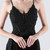 In Stock:Ship in 48 Hours Black Spaghetti Straps Split Lace Party Dress