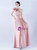 In Stock:Ship in 48 Hours Pink One Shoulder Pleats Beading Party Dress