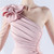 In Stock:Ship in 48 Hours Pink One Shoulder Pleats Beading Party Dress