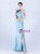 In Stock:Ship in 48 Hours Sky Blue One Shoulder Pleats Beading Party Dress