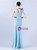 In Stock:Ship in 48 Hours Sky Blue One Shoulder Pleats Beading Party Dress