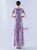 In Stock:Ship in 48 Hours Lavender Sequins V-neck Beading Party Dress