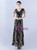 In Stock:Ship in 48 Hours Black Sequins V-neck Beading Party Dress
