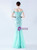 In Stock:Ship in 48 Hours Queenly Mint Green Sequins Beading Party Dress