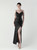 In Stock:Ship in 48 Hours Beautiful Black Sequins Beading Party Dress