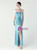 In Stock:Ship in 48 Hours Simple Sky Blue Sequins Straps Split Party Dress