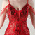 In Stock:Ship in 48 Hours Casual Red Sequins Straps Beading Party Dress