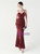 In Stock:Ship in 48 Hours New arrivals Burgundy Sequins Straps Party Dress