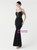 In Stock:Ship in 48 Hours Modest Black Sequins Beading Party Dress