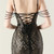 In Stock:Ship in 48 Hours Adorable Black Sequins Split Beading Party Dress
