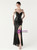 In Stock:Ship in 48 Hours Cheap Black Sequins Split Beading Party Dress
