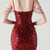 In Stock:Ship in 48 Hours Elegant Burgundy Sequins Straps Beading Party Dress