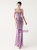 In Stock:Ship in 48 Hours Lavender Sequins Straps Beading Party Dress