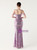 In Stock:Ship in 48 Hours Lavender Sequins Straps Beading Party Dress
