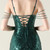 In Stock:Ship in 48 Hours Fantastic Green Sequins Straps Beading Party Dress