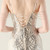 In Stock:Ship in 48 Hours Casual Apricot Silver Sequins Straps Beading Party Dress