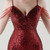 In Stock:Ship in 48 Hours Beautiful Burgundy Sequins Beading Party Dress