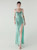 In Stock:Ship in 48 Hours Mint Green Sequins Pleats Straps Party Dress
