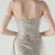 In Stock:Ship in 48 Hours Silver Sequins Pleats Party Dress