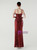 In Stock:Ship in 48 Hours Modest Burgundy Sequins Pleats Party Dress