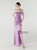 In Stock:Ship in 48 Hours Purple Sequins Pleats Party Dress