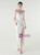 In Stock:Ship in 48 Hours White Sequins Pleats Party Dress