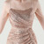 In Stock:Ship in 48 Hours Gold Sequins Pleats Party Dress