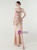 In Stock:Ship in 48 Hours Gold Sequins Pleats Party Dress