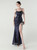 In Stock:Ship in 48 Hours Navy Blue Sequins Pleats Party Dress