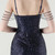 In Stock:Ship in 48 Hours Navy Blue Sequins Pleats Party Dress