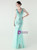In Stock:Ship in 48 Hours Mint Green Sequins Pleats Party Dress