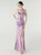 In Stock:Ship in 48 Hours Simple Purple Sequins Straps Beading Party Dress