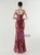 In Stock:Ship in 48 Hours Stylish Burgundy Sequins Straps Beading Party Dress
