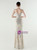 In Stock:Ship in 48 Hours Modern Apricot Silver Sequins Straps Beading Party Dress