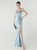 In Stock:Ship in 48 Hours Modern Sky Blue Sequins Straps Beading Party Dress