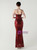In Stock:Ship in 48 Hours High quality Burgundy Sequins Straps Beading Party Dress