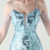 In Stock:Ship in 48 Hours Elegant Sky Blue Sequins Straps Beading Party Dress