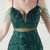 In Stock:Ship in 48 Hours Cheap Green Sequins Beading Straps Party Dress