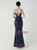 In Stock:Ship in 48 Hours Amazing Navy Blue Sequins Beading Straps Party Dress