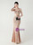 In Stock:Ship in 48 Hours Pretty Gold Sequins Straps Beading Party Dress