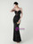 In Stock:Ship in 48 Hours Princess Black Sequins Straps Beading Party Dress