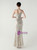 In Stock:Ship in 48 Hours Silver Sequins One Shoulder Split Party Dress